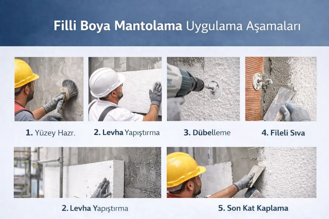 Filli Boya mantolama uygulama aşamaları adım adım anlatım