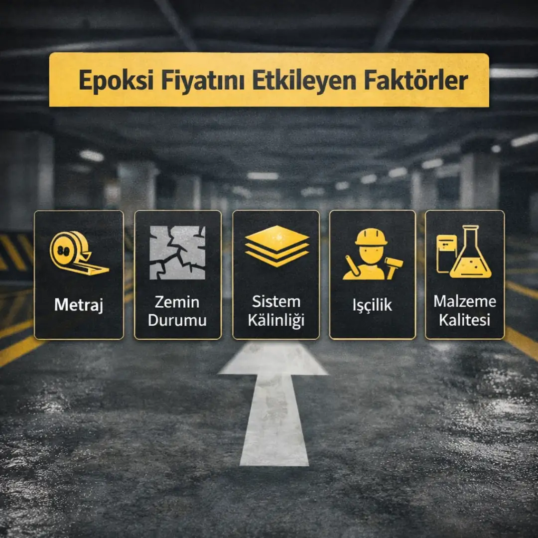 epoksi zemin kaplama fiyatını etkileyen faktörler otopark uygulaması&nbsp;