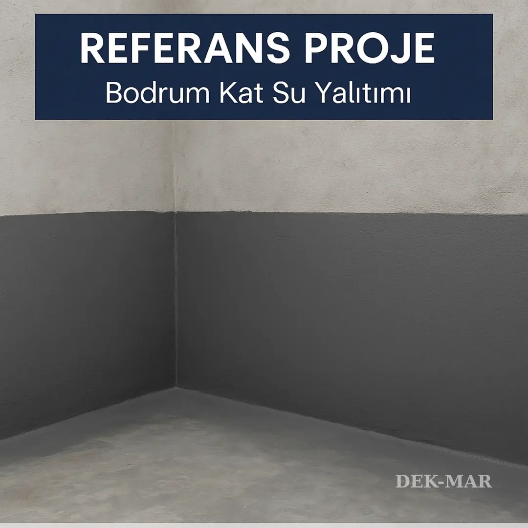 Dek-Mar referans projesi – çimento esaslı sürme izolasyon uygulaması 2025.