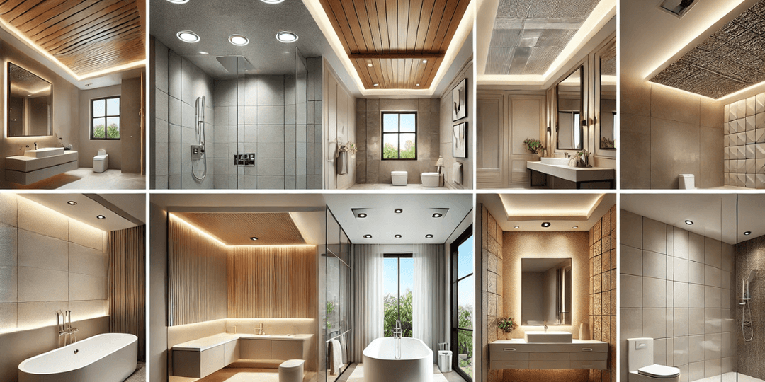Modern ve şık banyo asma tavan tasarım fikirleriyle banyonuza estetik ve fonksiyonellik katın.