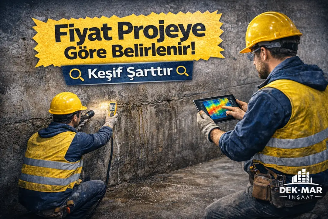 Enjeksiyon izolasyon fiyatı teknik keşif sonrası belirlenir&nbsp;
