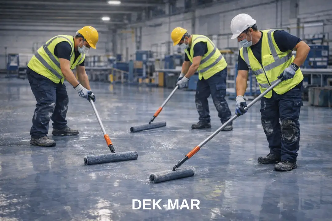 Çanakkale epoksi zemin kaplama profesyonel ekip ve şantiye uygulama süreci