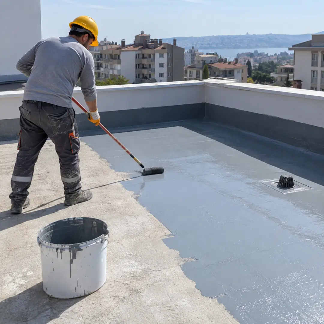 Teras su yalıtımı uygulaması – Dek-Mar İnşaat
