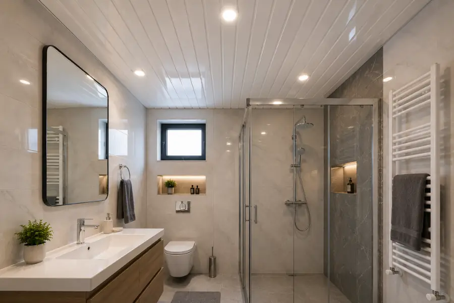 Suya Dayanıklı PVC Panel Banyo Tavanı
