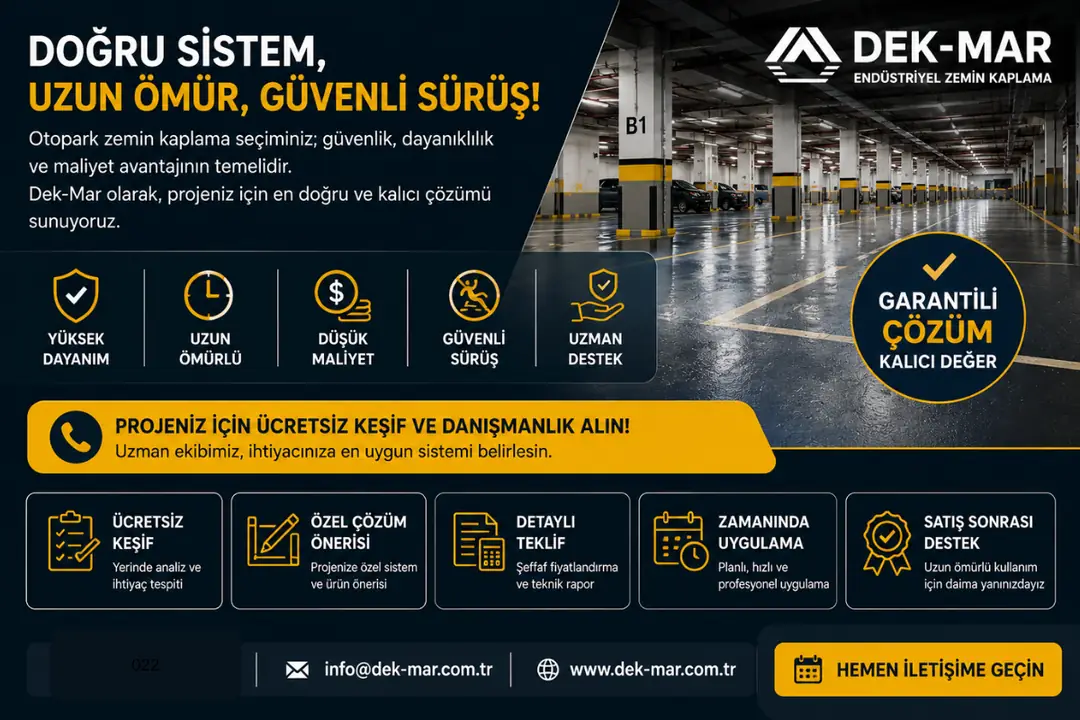 Profesyonel otopark zemin kaplama çözümü ve keşif hizmeti&nbsp;