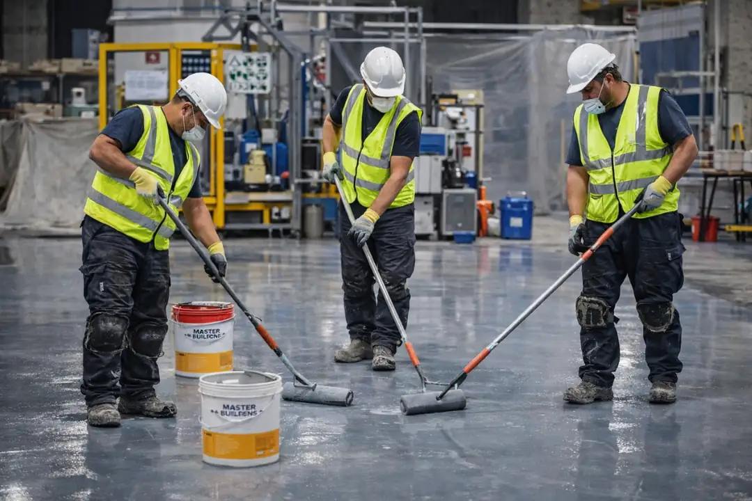 Edirne epoksi zemin kaplama profesyonel ekip ve şantiye uygulama süreci