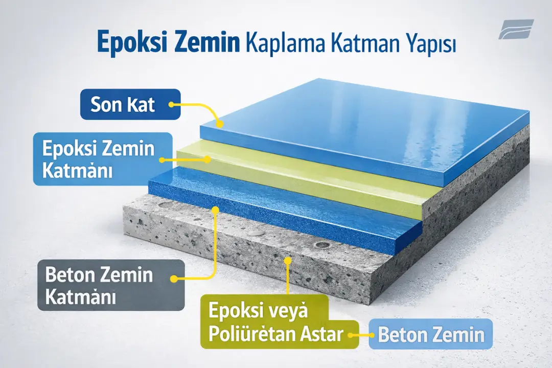 Epoksi zemin kaplama katmanları ve uygulama yapısı&nbsp;