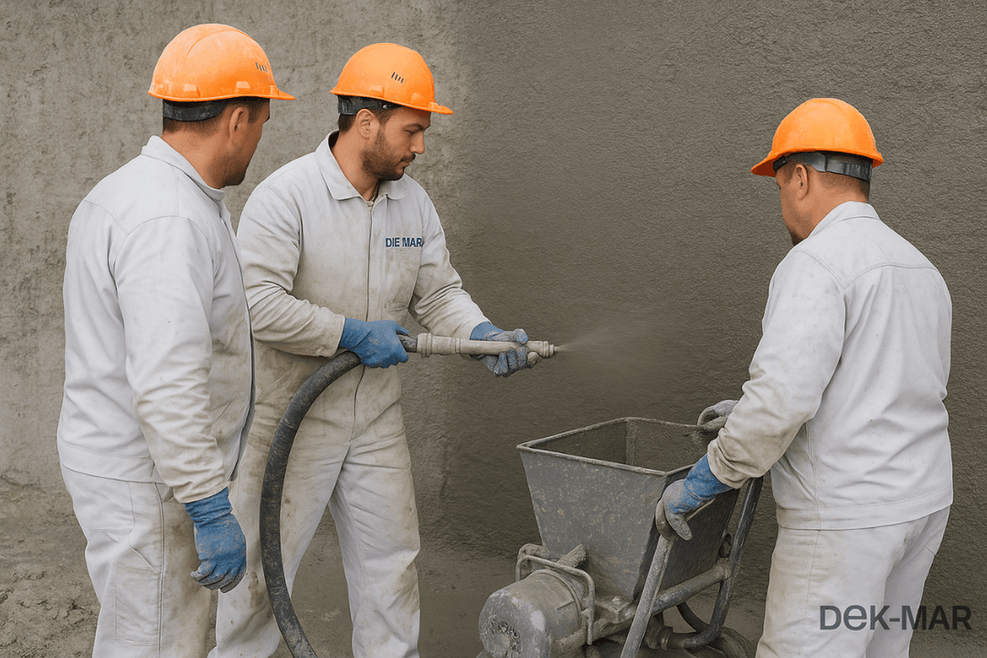 Dek-Mar profesyonel ekibiyle perde beton izolasyonu uygulaması