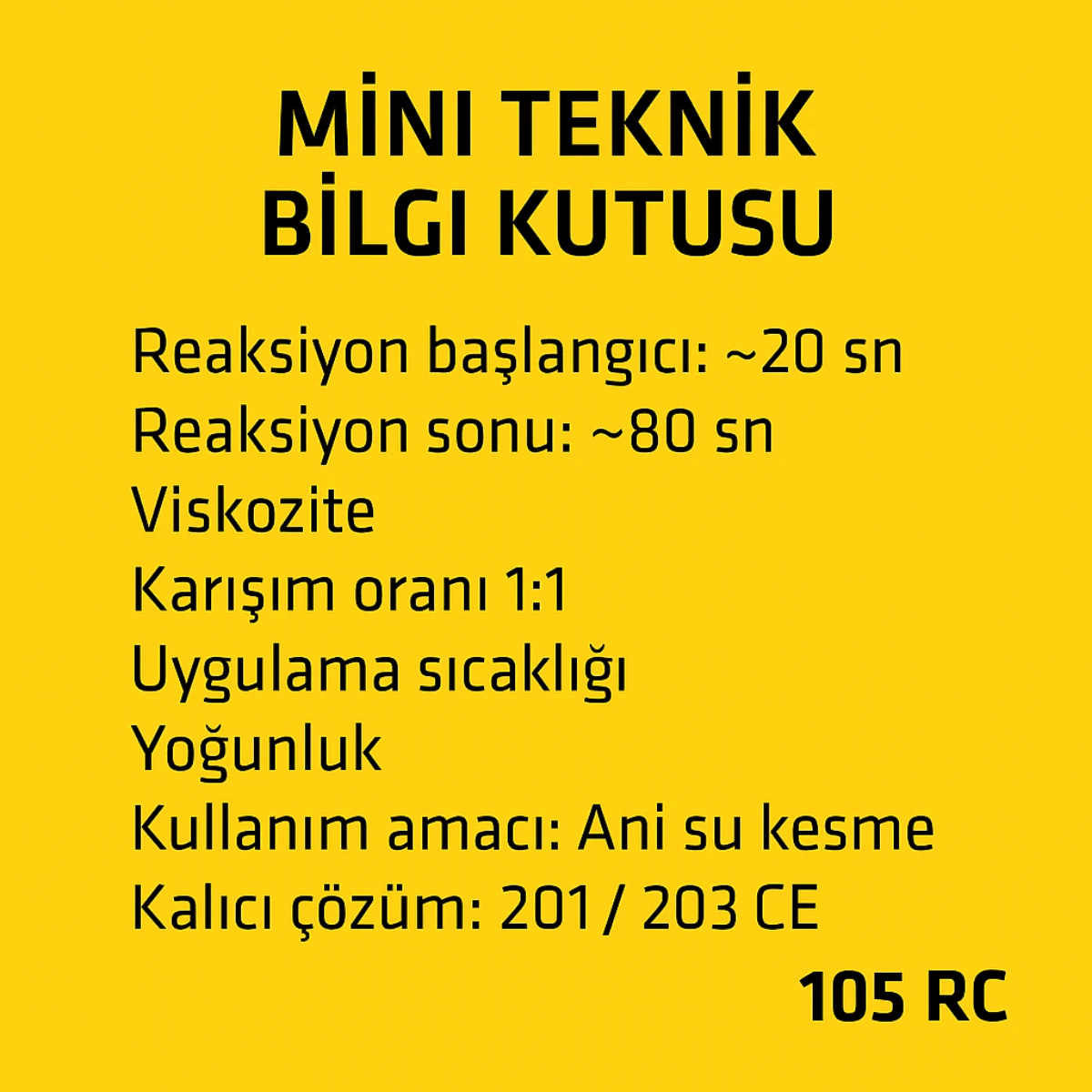 Sika® Injection-105 RC – Elastik PUR Su Kesici Enjeksiyon Köpüğü