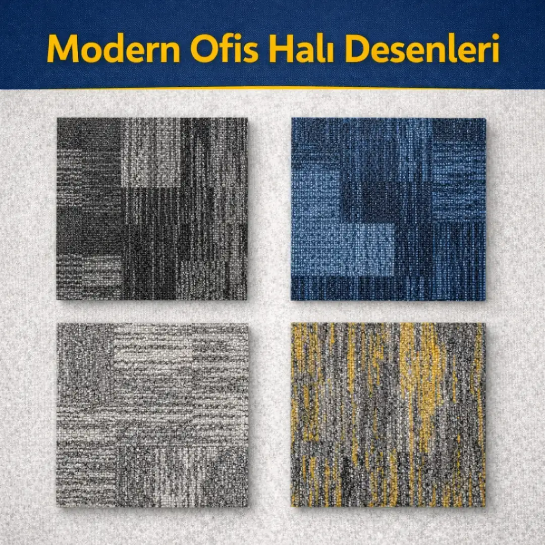 modern ofis karo halı renk ve desen seçenekleri&nbsp;
