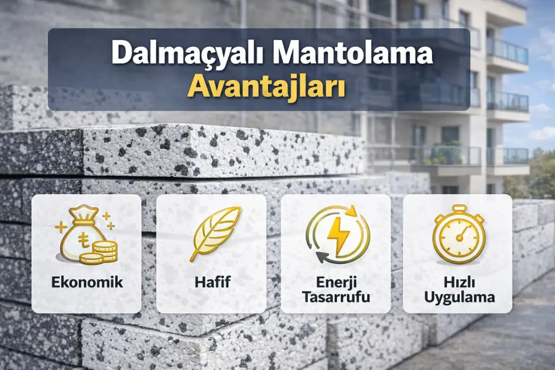 Dalmaçyalı mantolama avantajları ekonomik hafif ve enerji tasarruflu sistem&nbsp;