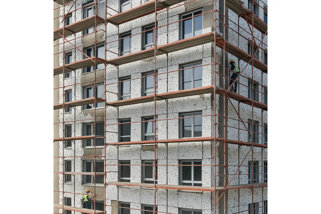 Dalmaçyalı mantolama referans proje: tamamlanmış apartman dış cephe uygulaması