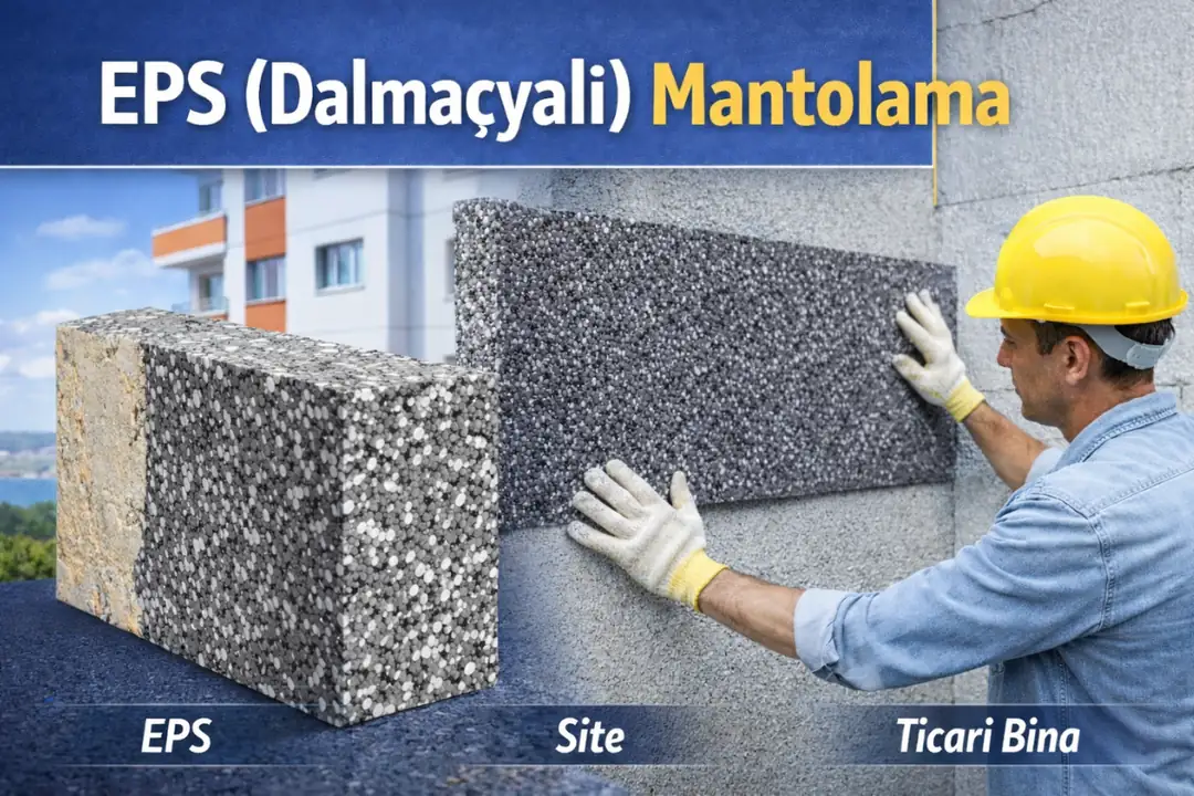 Çanakkale EPS dalmaçyalı mantolama sistemi dış cephe uygulaması&nbsp;