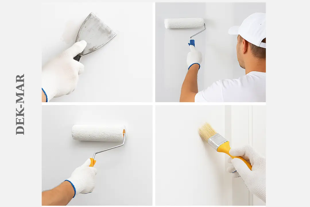 Dudullu boyacı uygulama aşamaları: yüzey hazırlığı, astar, boya ve son rötuş.