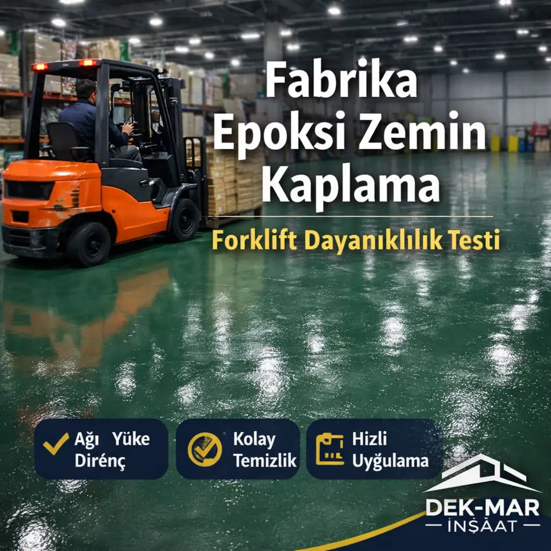 forklift kullanılan fabrika epoksi zemin kaplama ağır yük dayanımı endüstriyel zemin&nbsp;