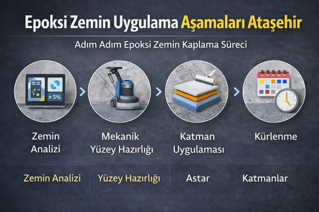 Ataşehir epoksi zemin kaplama uygulama aşamaları