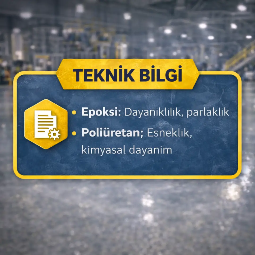 Fabrika zemin kaplama teknik özellikleri epoksi poliüretan ve endüstriyel zemin sistemleri teknik bilgi
