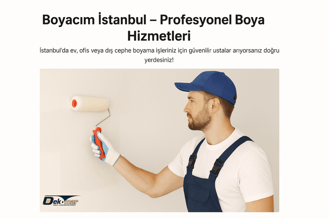 Boyacım İstanbul ekibi, iç cephede açık renk boya uygulamasını profesyonel boya ustasıyla düzgün yüzeyde rulo ile gerçekleştiriyor. 