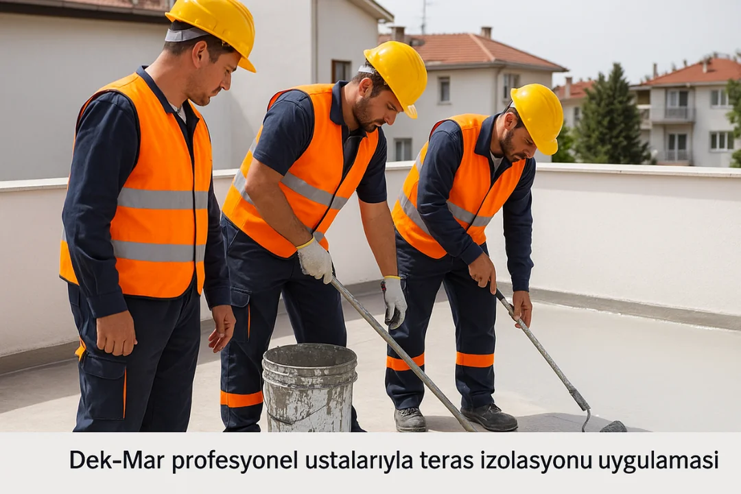 Dek-Mar profesyonel ustalarıyla teras izolasyonu uygulaması
