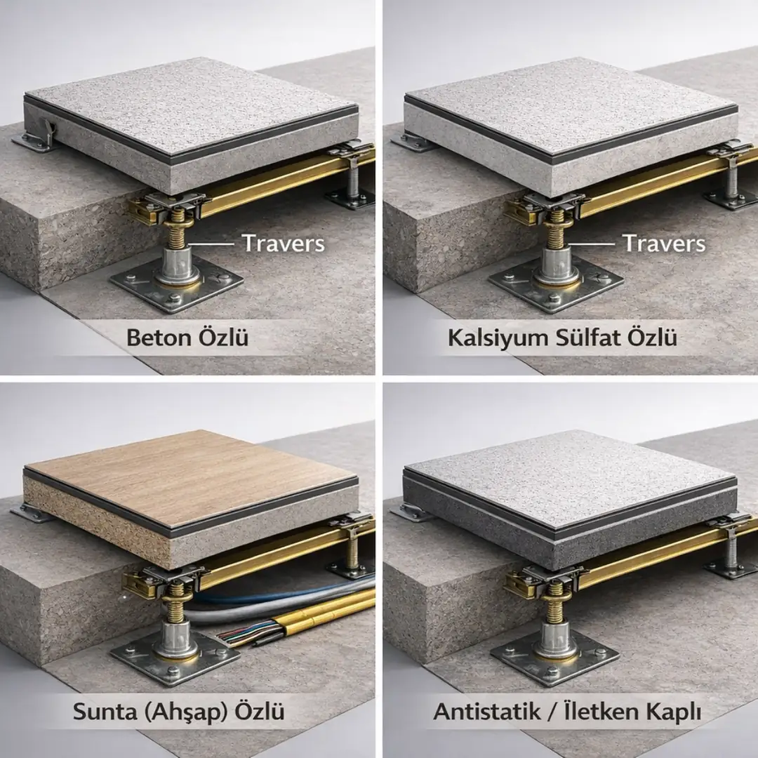 Kadıköy ofisler için yükseltilmiş döşeme panel çeşitleri