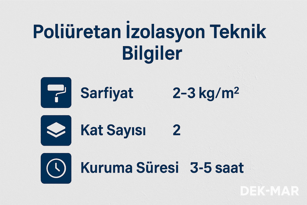 Poliüretan izolasyon teknik bilgiler – Dek-Mar İnşaat 