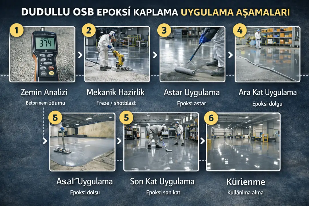 Dudullu OSB epoksi kaplama uygulama aşamaları ve profesyonel süreç yönetimi&nbsp;