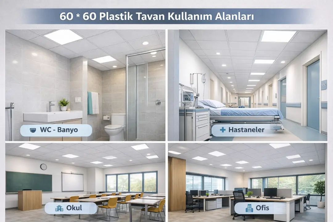 60 * 60 plastik tavan kullanım alanları