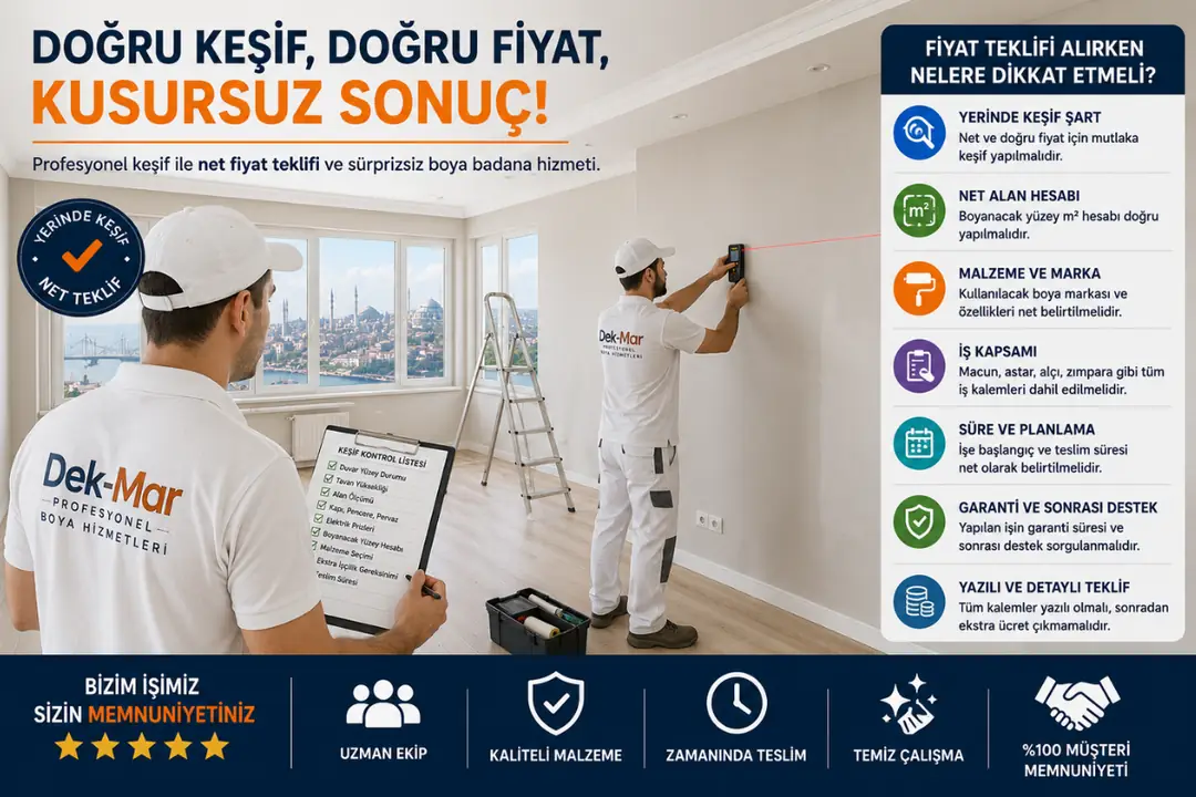 İstanbul boya badana keşif ve ölçüm hizmeti&nbsp;
