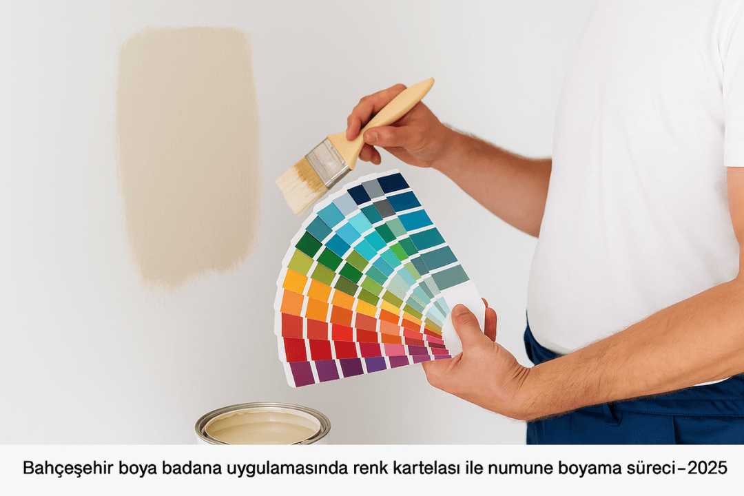 Bahçeşehir boya badana uygulamasında renk kartelası ile numune boyama süreci – 2025 