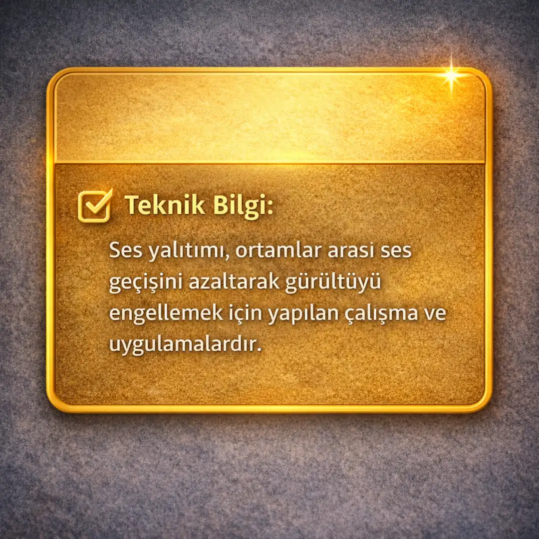 Akustik asma tavan sistemine ait teknik performans ve uygulama özeti&nbsp;