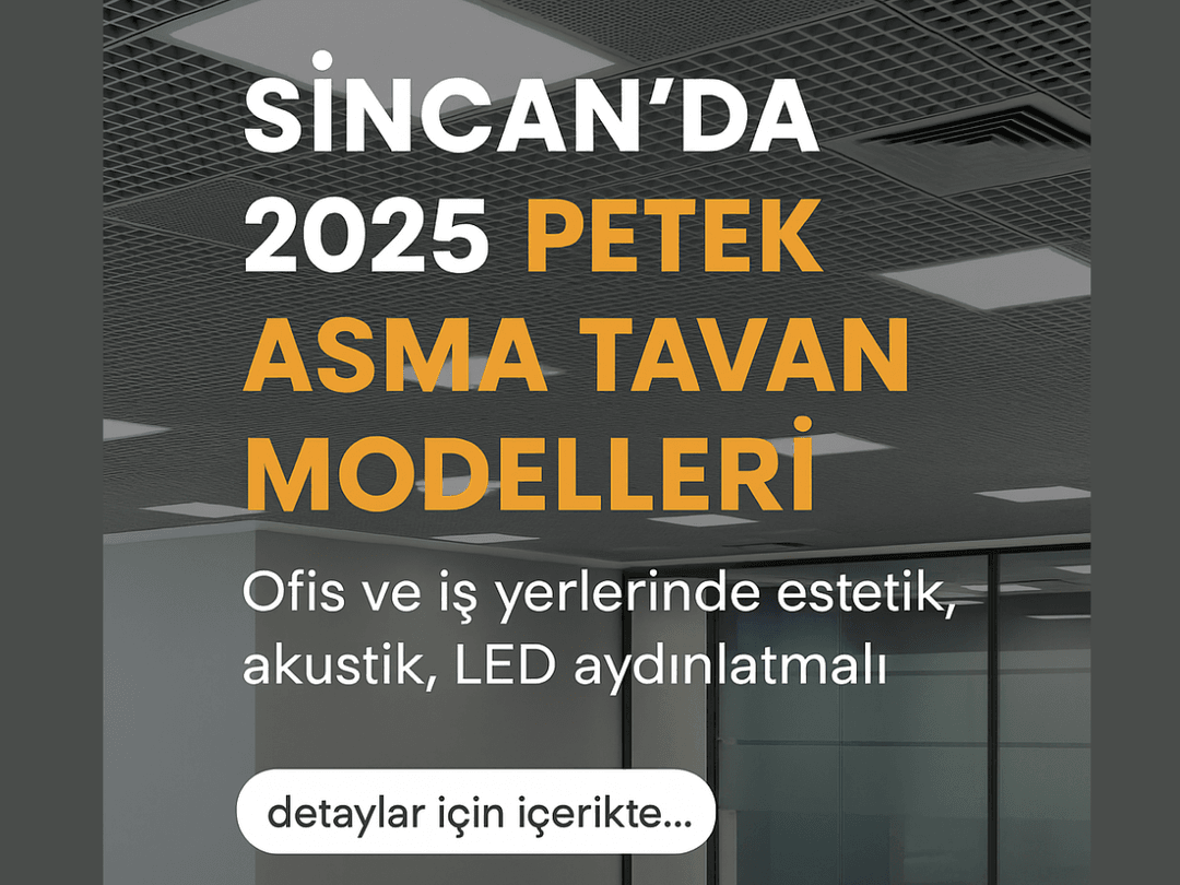 Sincan 2025 ofis iç mekânı için LED aydınlatmalı petek asma tavan tasarımı – estetik, modern ve akustik çözüm – Dek-Mar İnşaat