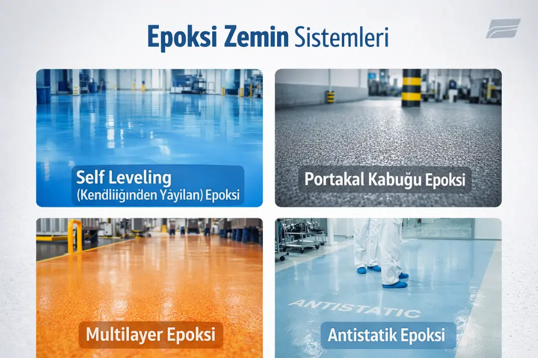 Self leveling, portakal kabuğu ve multilayer epoksi zemin sistemleri&nbsp;