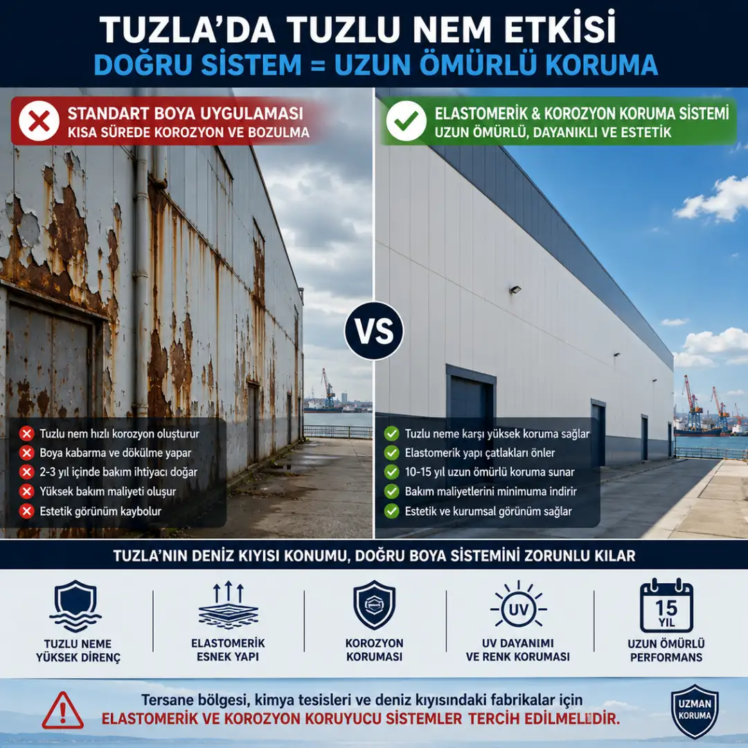 Tuzla tersane bölgesinde tuzlu nem korozyon koruma sistemi&nbsp;