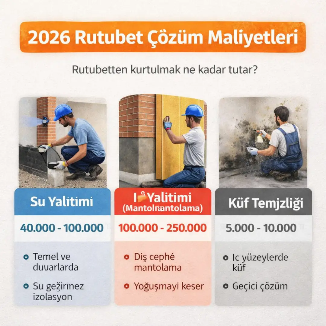 2026 rutubet çözüm maliyetlerini etkileyen faktörler yalıtım türü alan büyüklüğü ve nem seviyesi&nbsp;