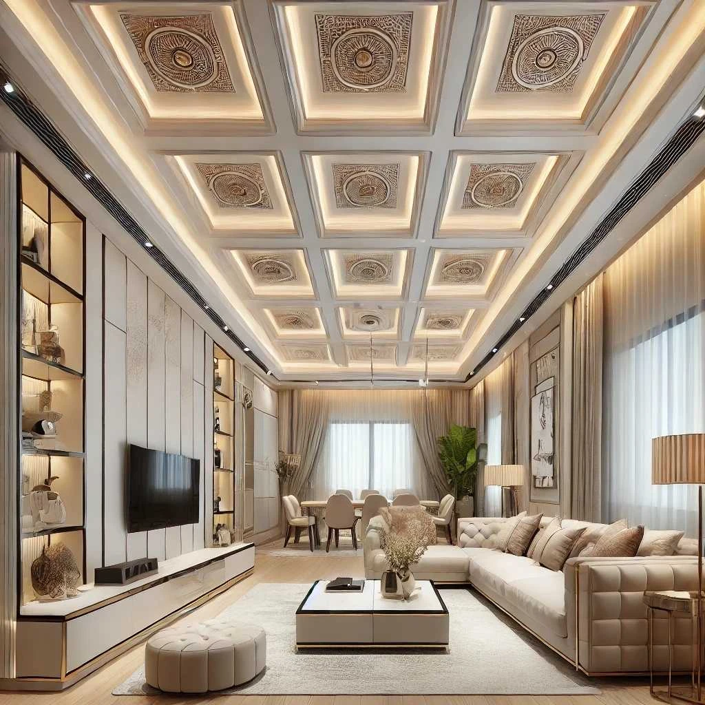 Salon tavan modelleri ve modern tasarımlar, şık aydınlatma çözümleriyle mekanlara estetik ve zarif bir görünüm kazandırır.