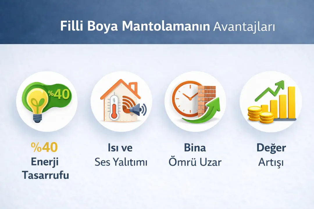Filli Boya mantolama avantajları enerji tasarrufu ve yalıtım faydaları&nbsp;