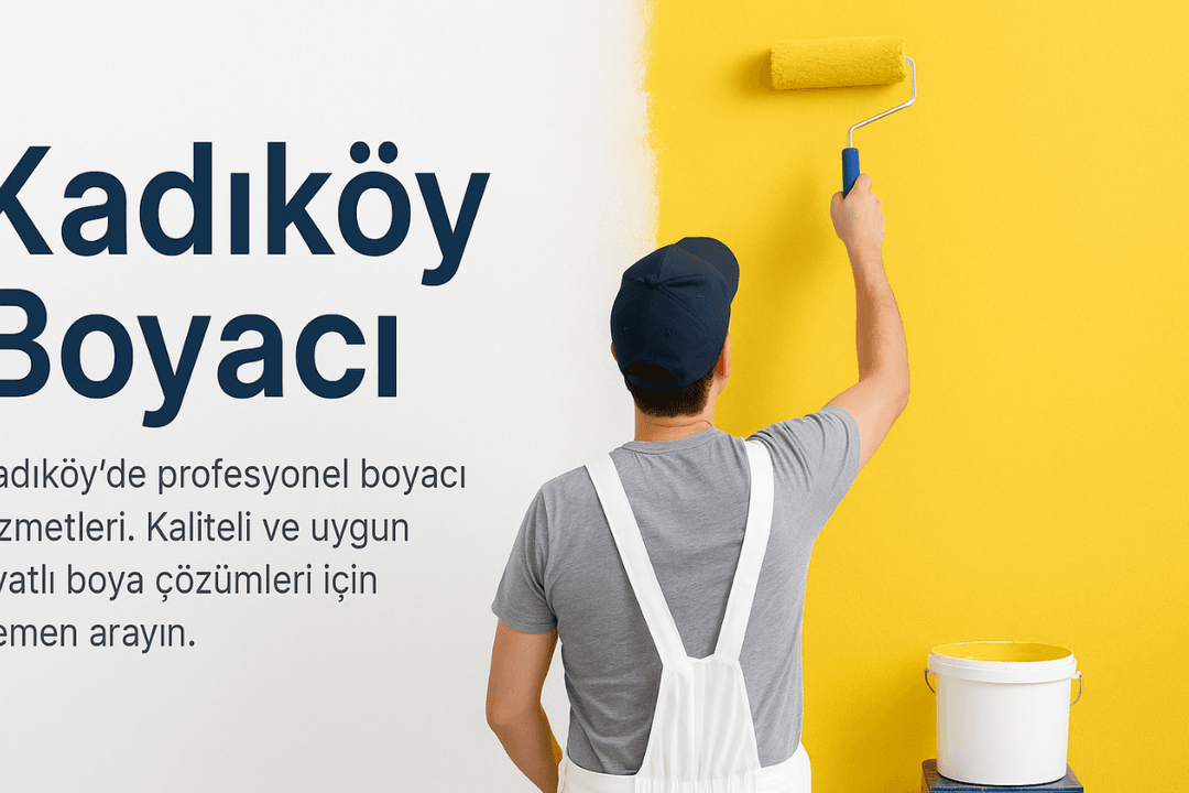 Kadıköy Boyacı hizmetiyle kaliteli ve uygun fiyatlı iç cephe boyama uygulaması yapan profesyonel usta çalışırken görülüyor. 