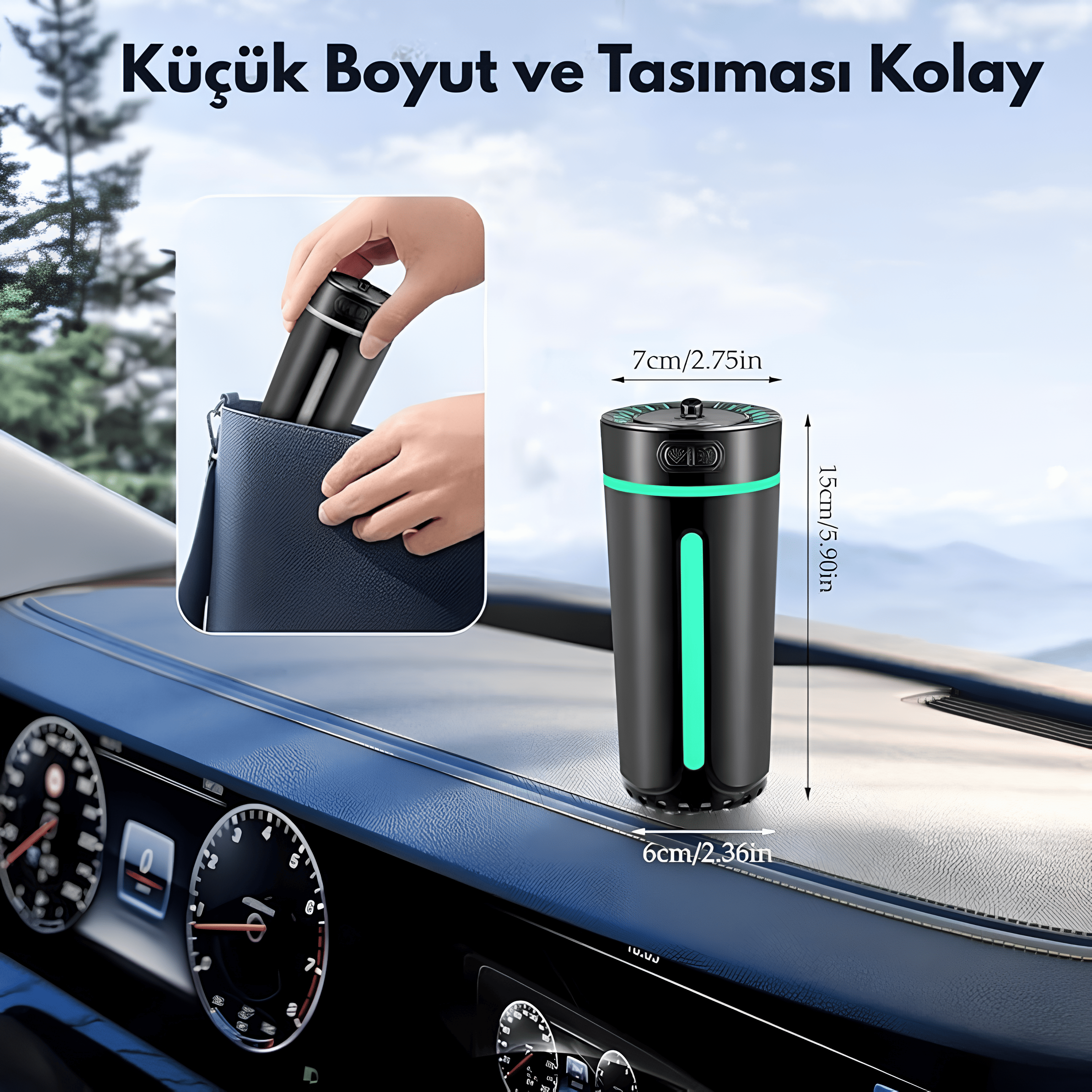 Araç Ambians Buharlı Hava Nemlendirici