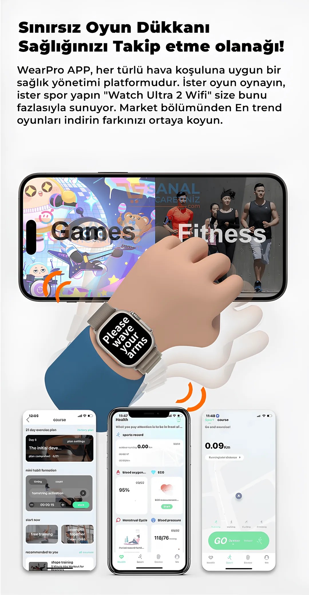 Watch Ultra 2 Pro Max Wifi Android Akıllı Saat 