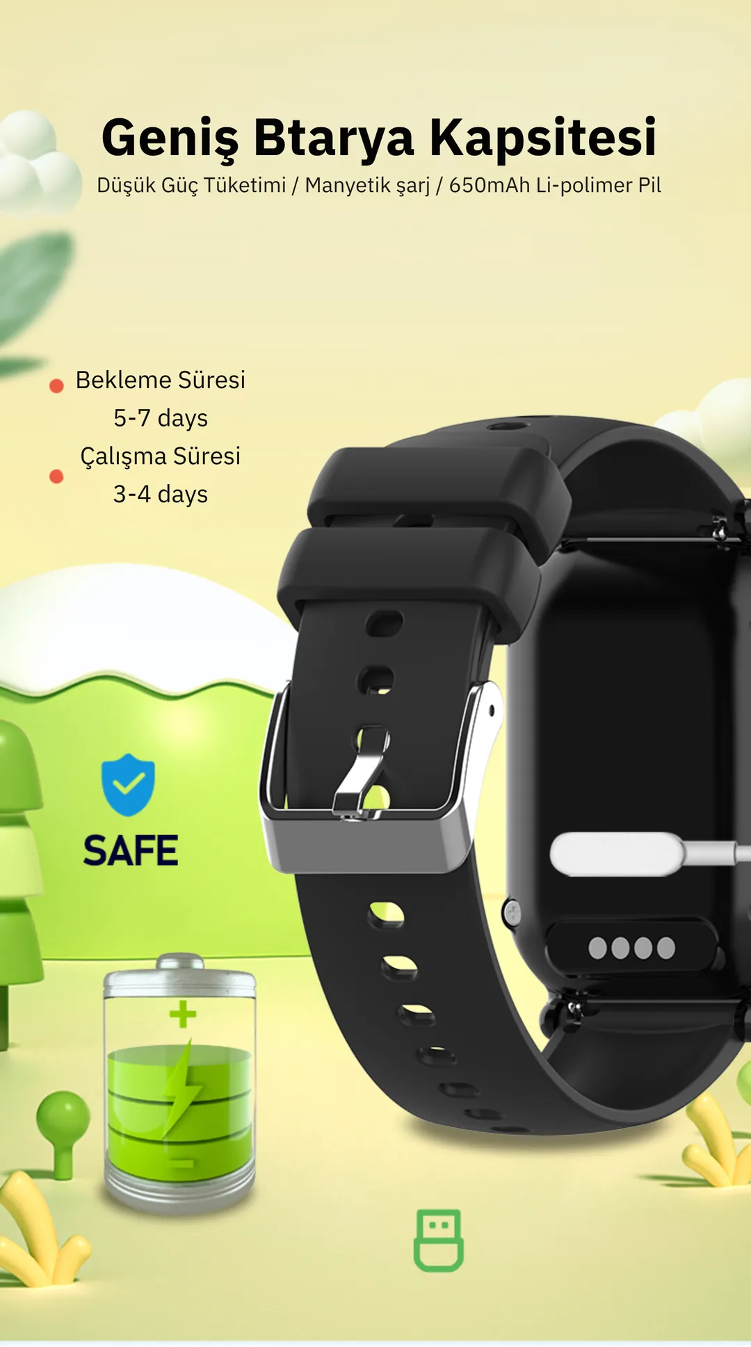 Wonlex KT01 Mini Tasarım Akıllı Çocuk Saati