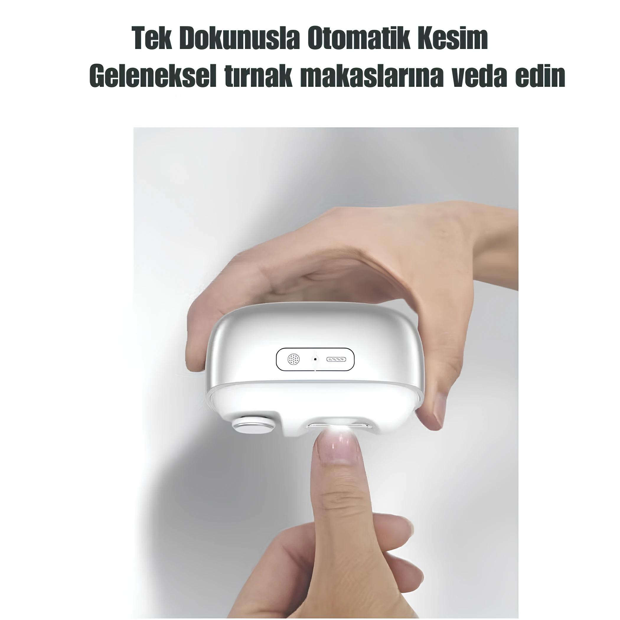 Şarjlı Akıllı Tırnak Makası Törpü Cihazı Manikür Makinesi Tırnak Bakım Cihazı