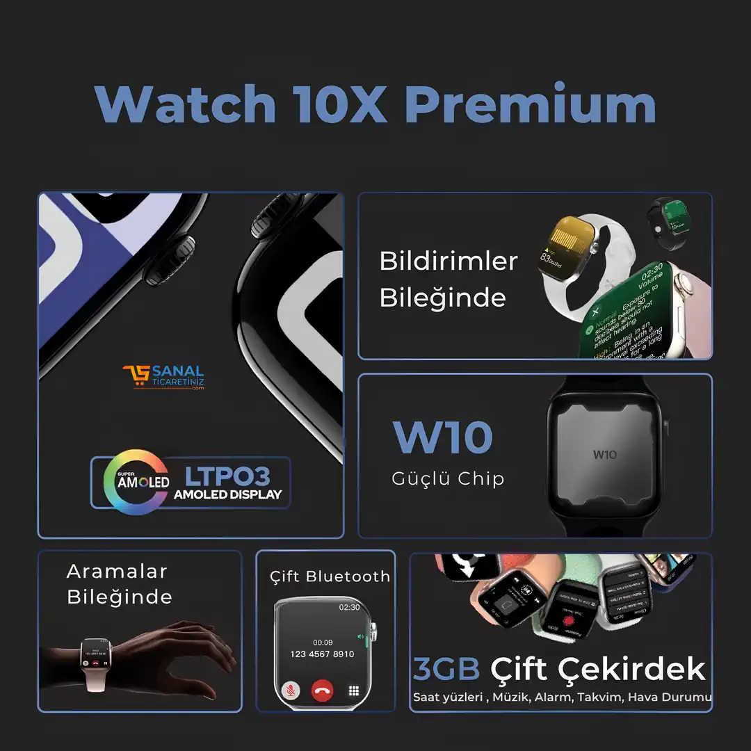 Watch 10X Premium Akıllı Saat
