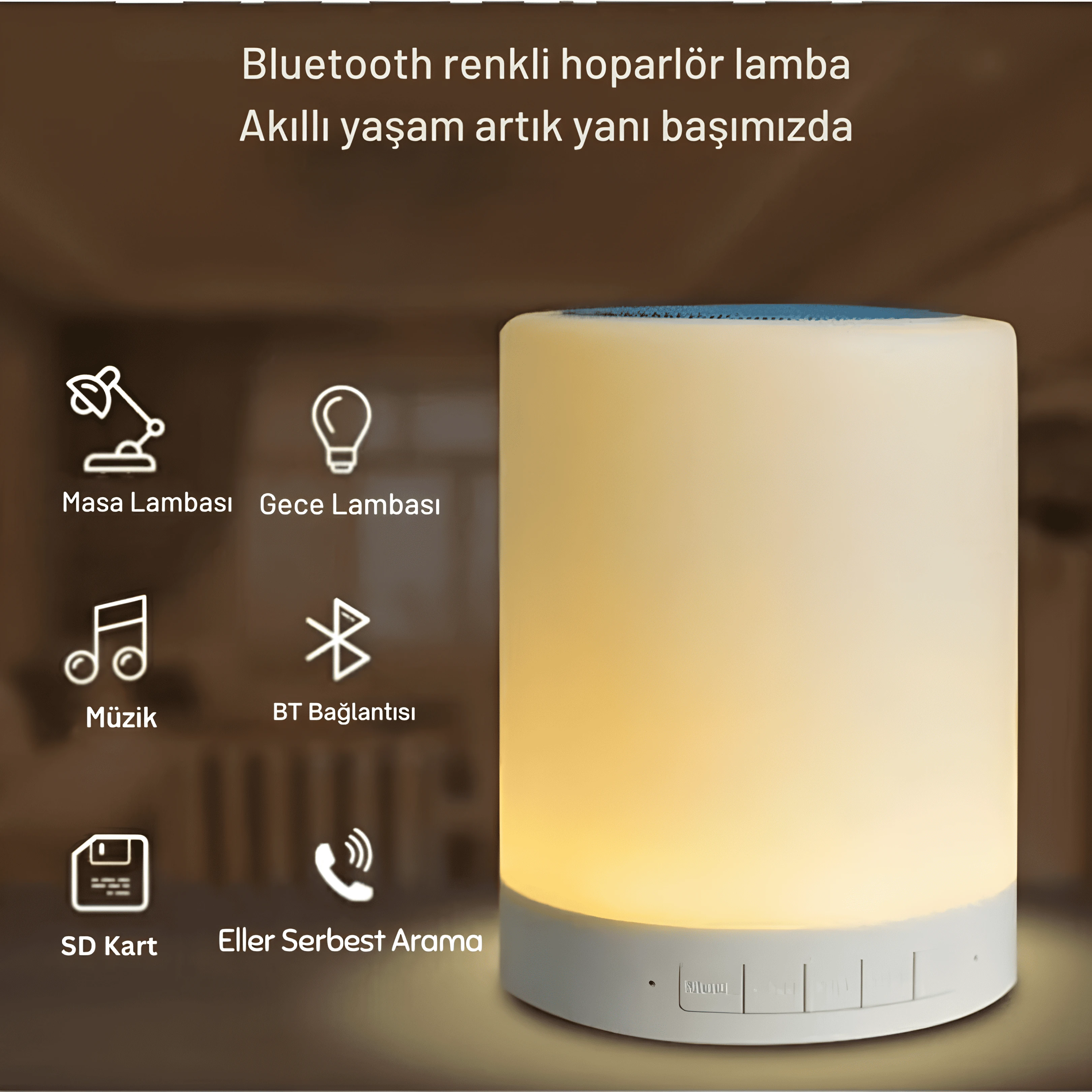 Gece Lambası RGB Bluetooth Speaker