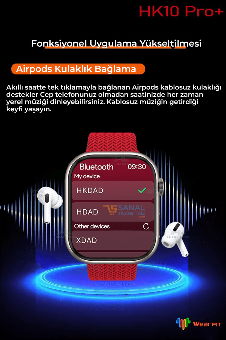 Watch 10 HK Pro Max Akıllı Saat (Yeni Sürüm)