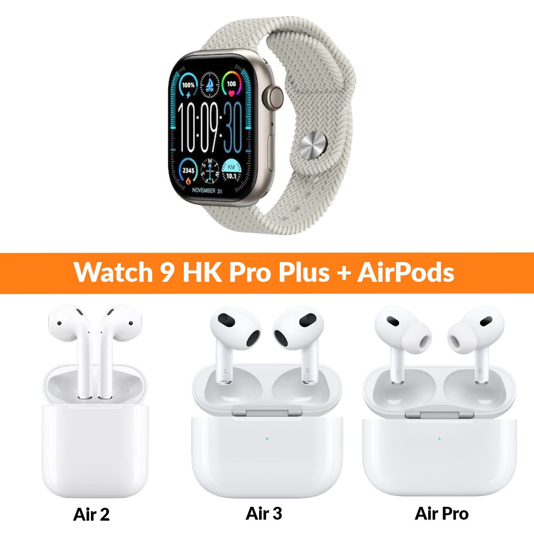 Watch 9 HK Pro Plus + AirPods