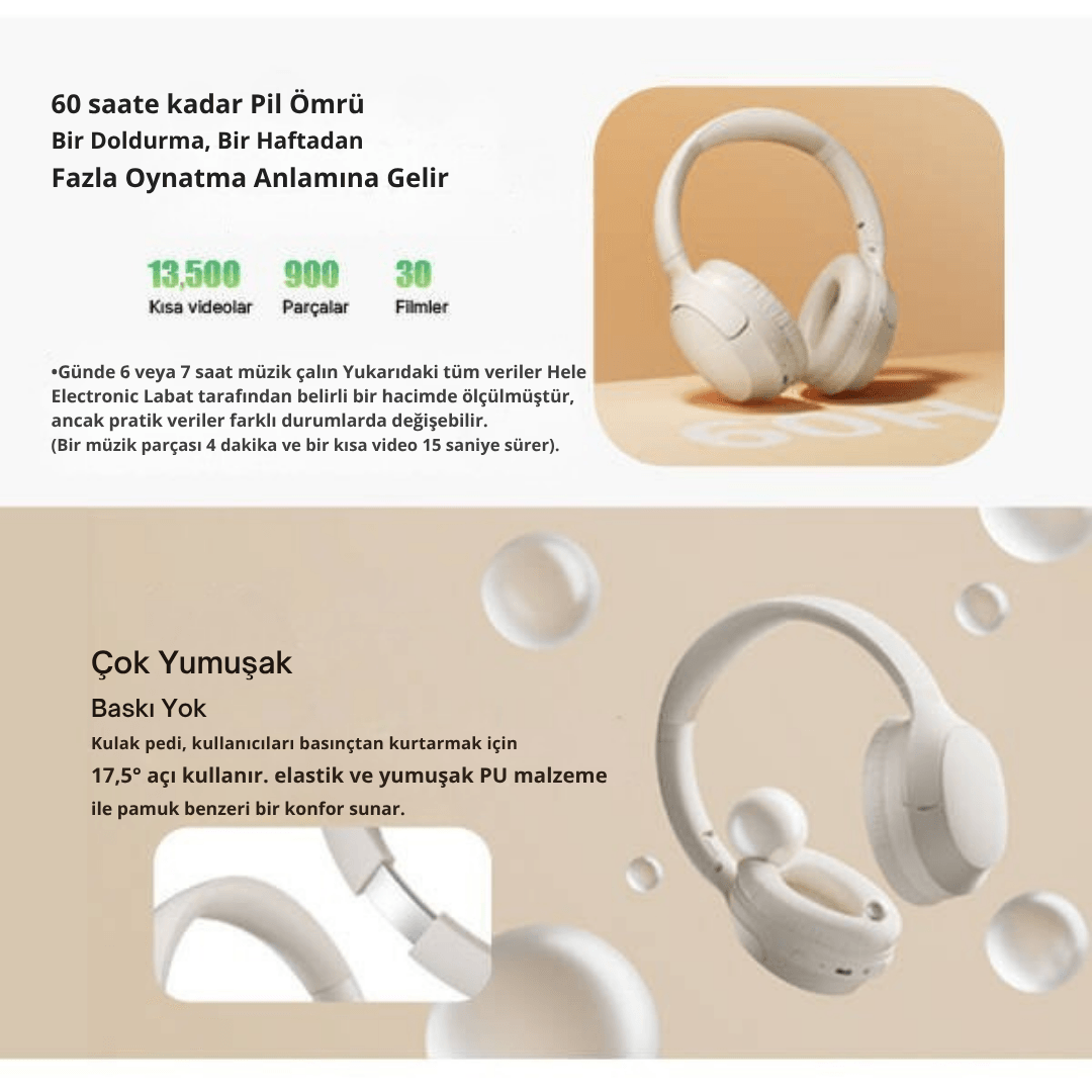 H2 PRO Kulak Üstü Bluetooth Kulaklık