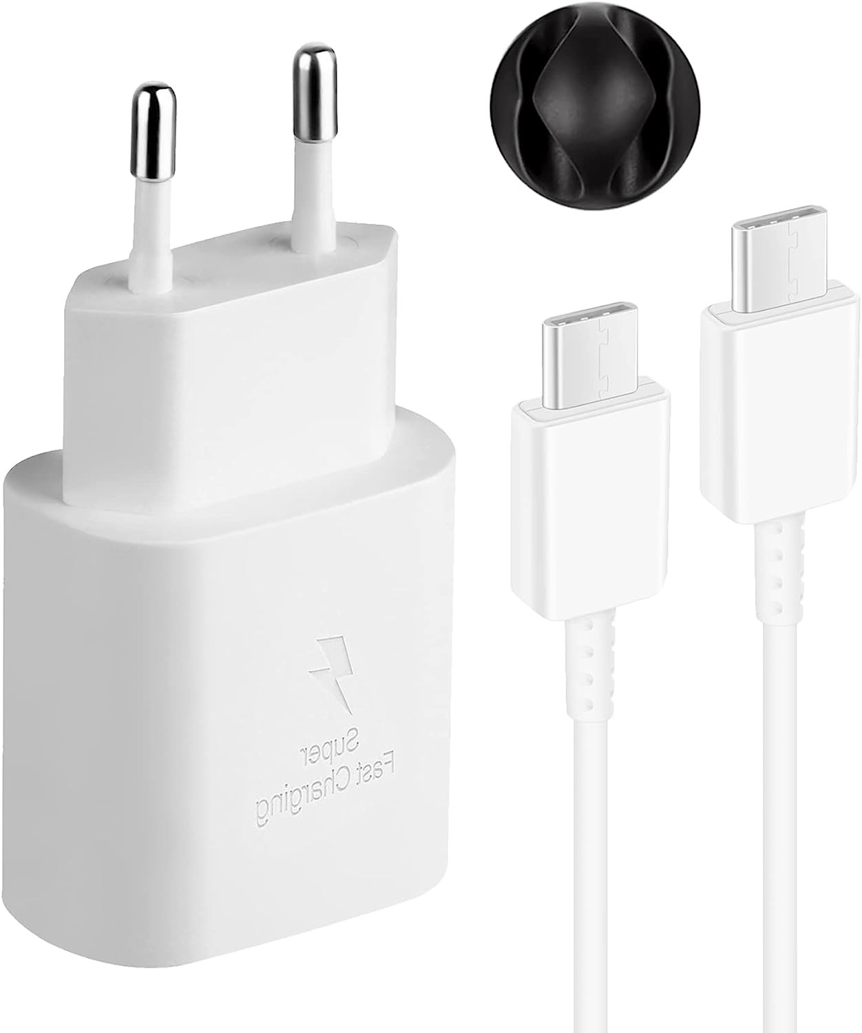 Hızlı Şarj Aleti Seti 25W Adaptör + Type-c To Usb-c Şarj Kablosu