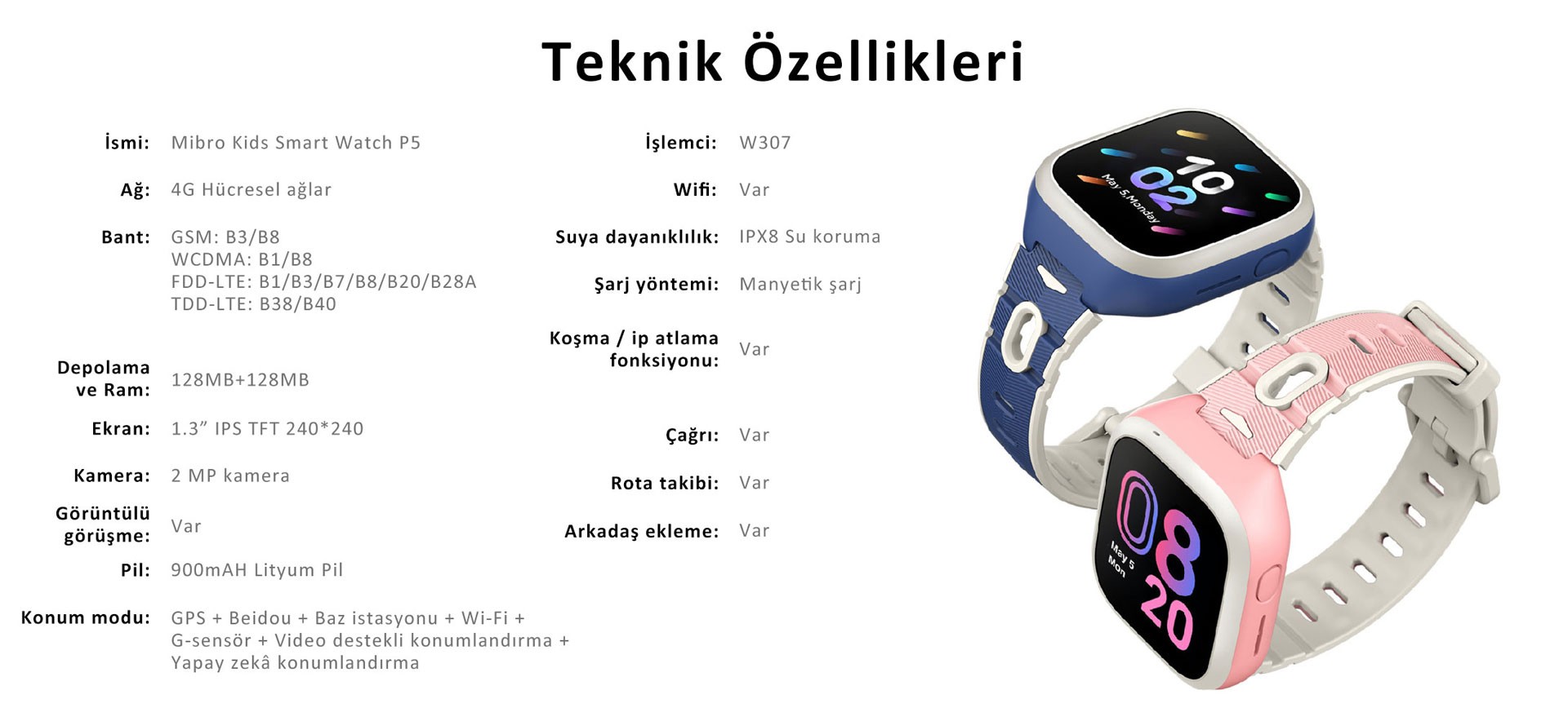 Mibro P5 Akıllı Çocuk Saati