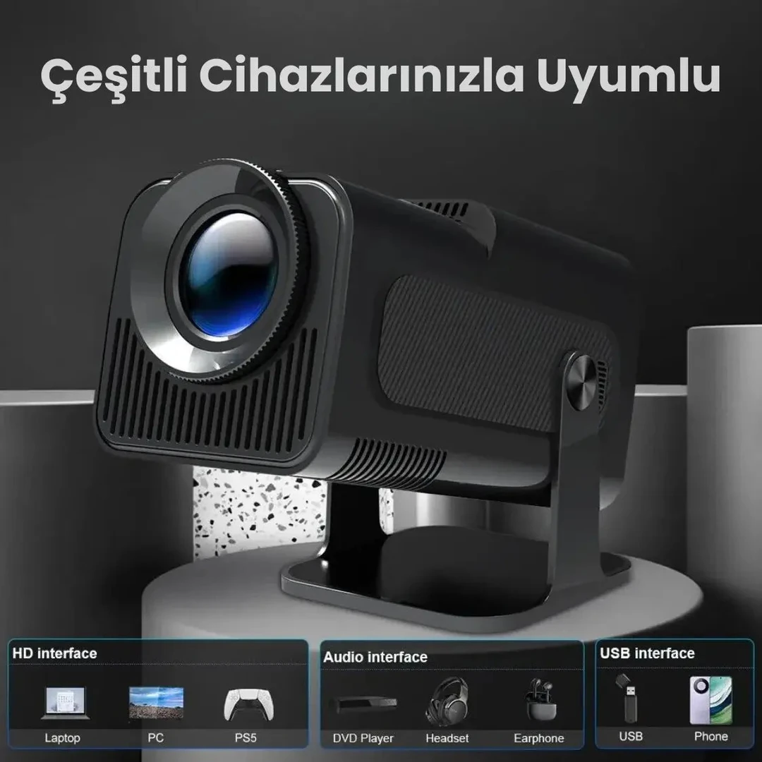 HY320 LED WIFI Android Projeksiyon Cihazı