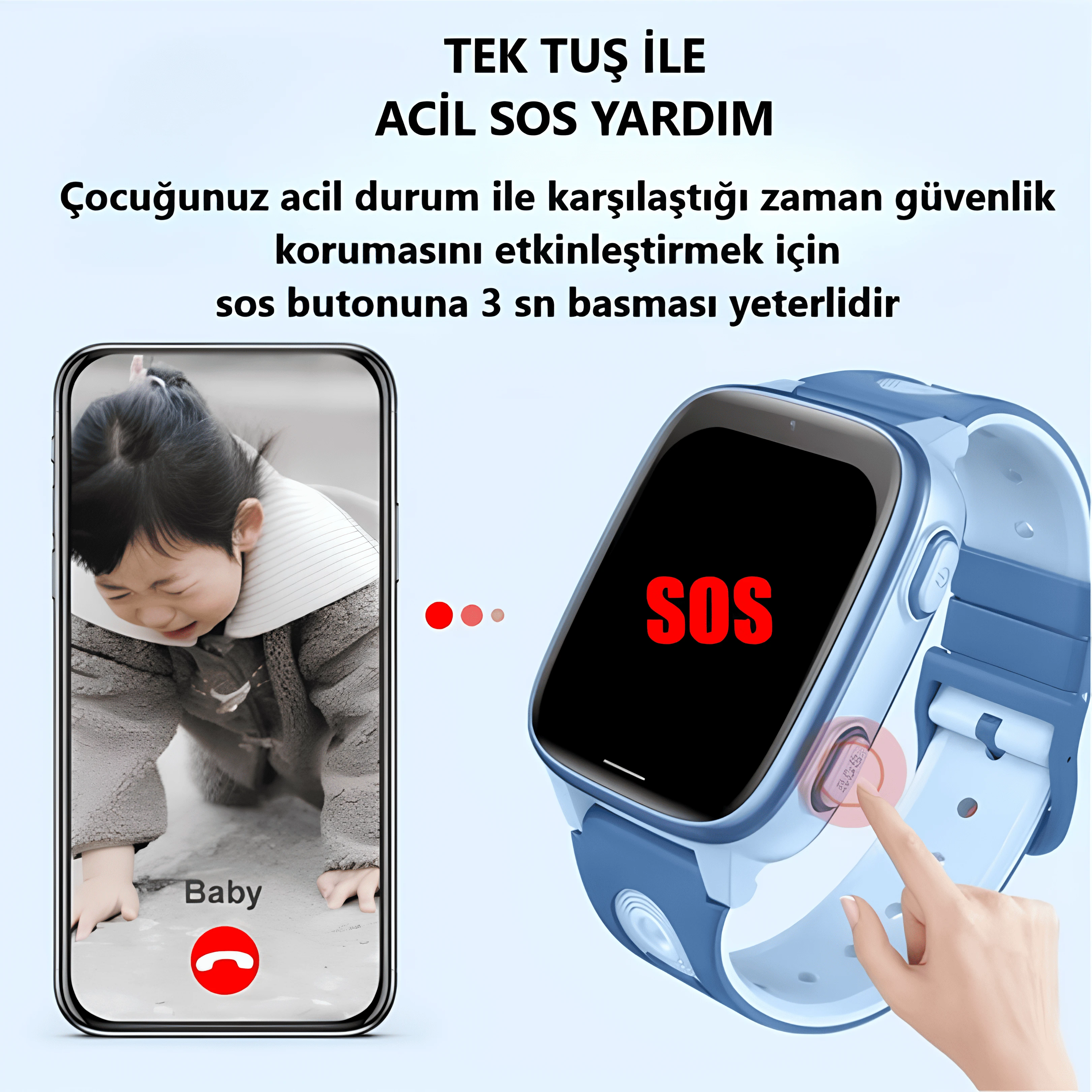 Wonlex CT23 4G GPS'li Çocuk Saati (Son Sürüm)
